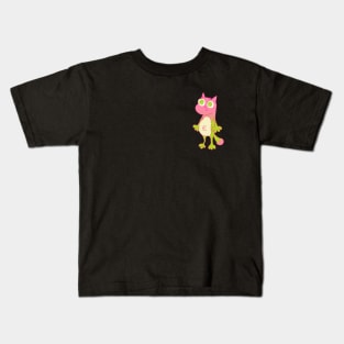 Big Hand Cat Minimalistic Kids T-Shirt